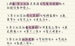 莎士比亚的文学常识