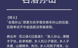 名落孙山的文化常识