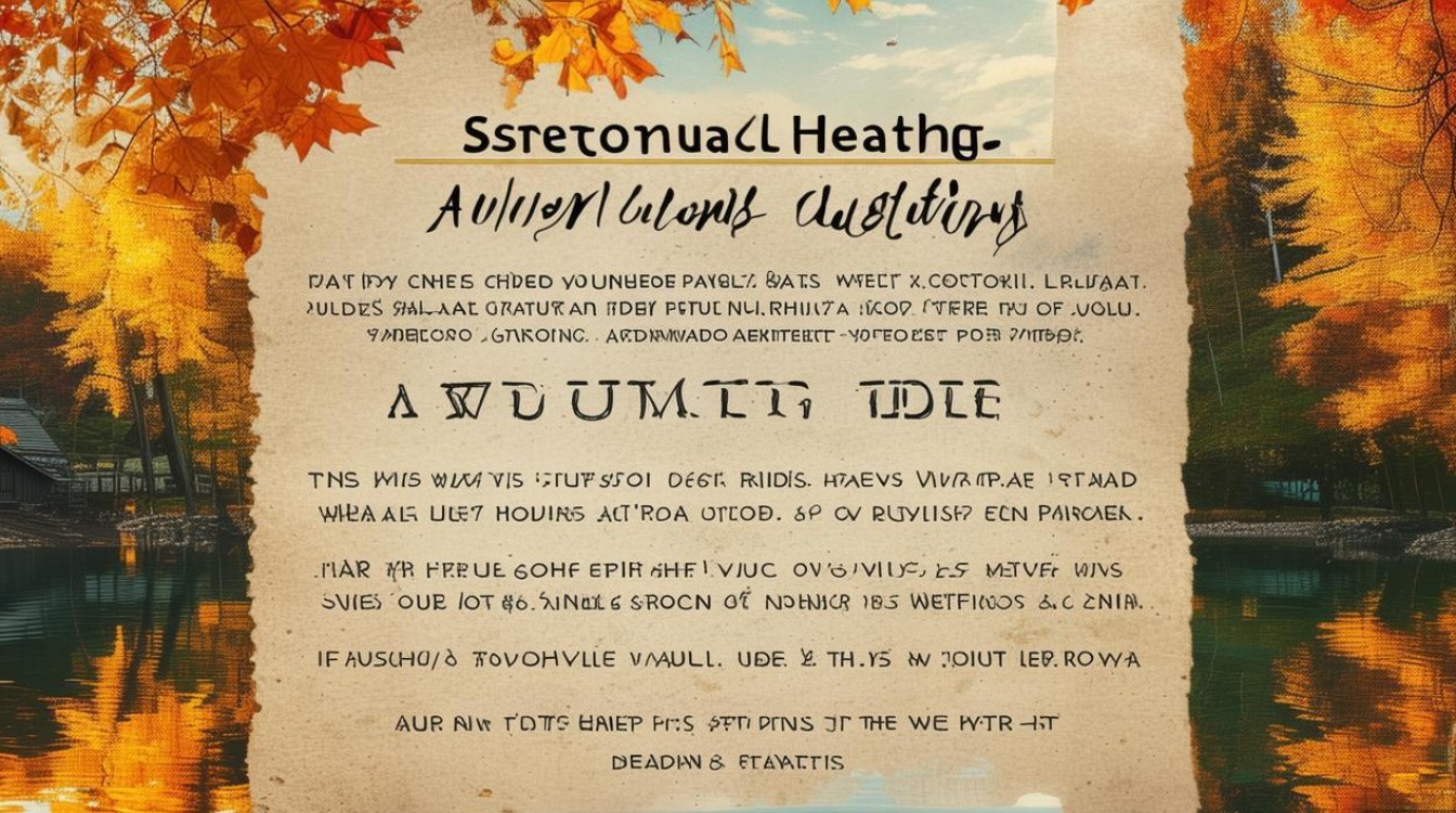 秋天保健常识有哪些?-图1 秋天保健常识有哪些?-图1