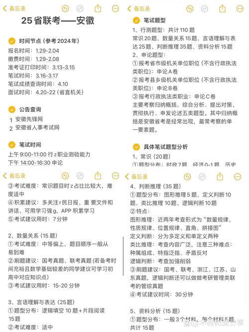 安徽国考考点具体分布在哪些城市？-图3