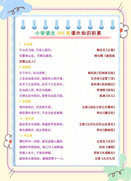 小学16年级语文常识有哪些重点？-图1