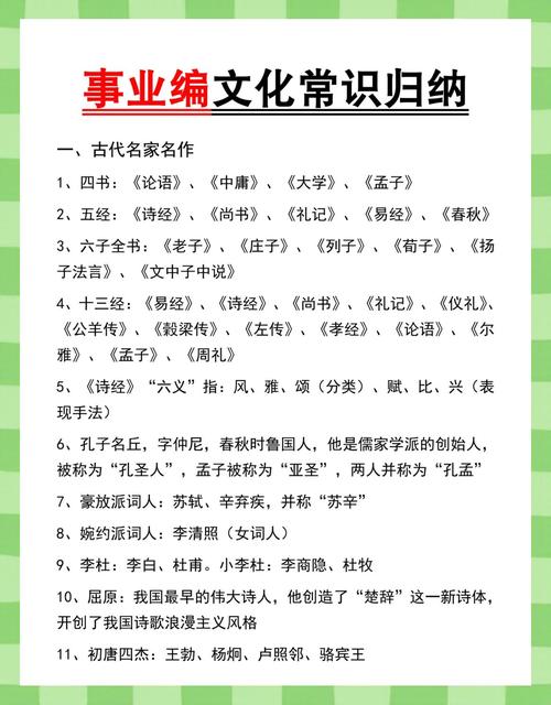 事业单位考试文化常识有哪些高频考点?-图1 事业单位考试文化常识有哪些高频考点?-图1