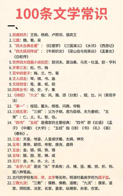 中国文学史常识有哪些核心脉络？-图1