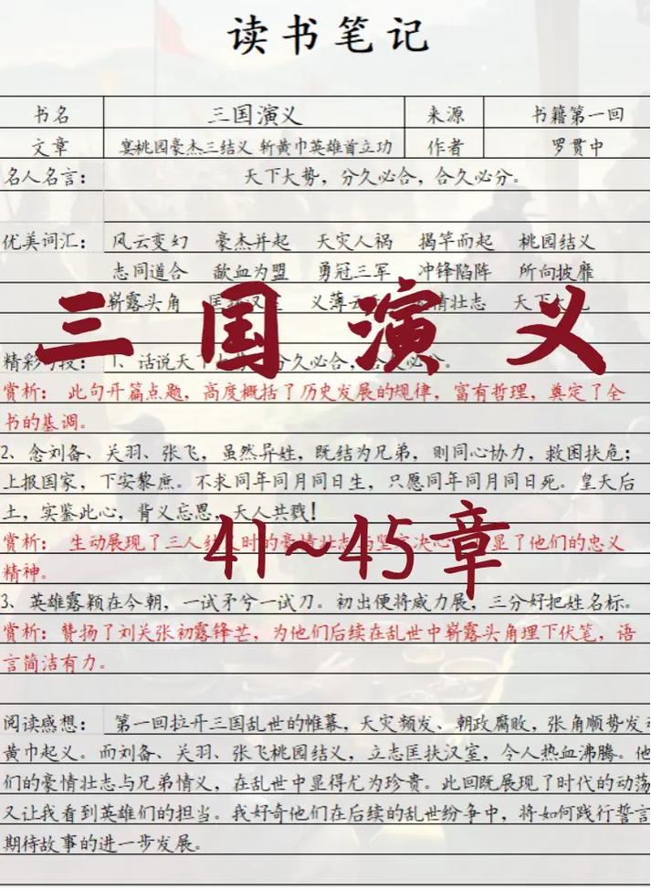 三国演义文学常识，这部作品如何通过人物塑造与战争描写，成为中国古典小说的巅峰之作？-图2