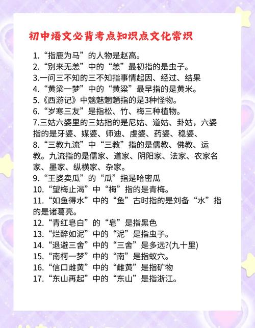 初中语文必背文化常识有哪些？-图2