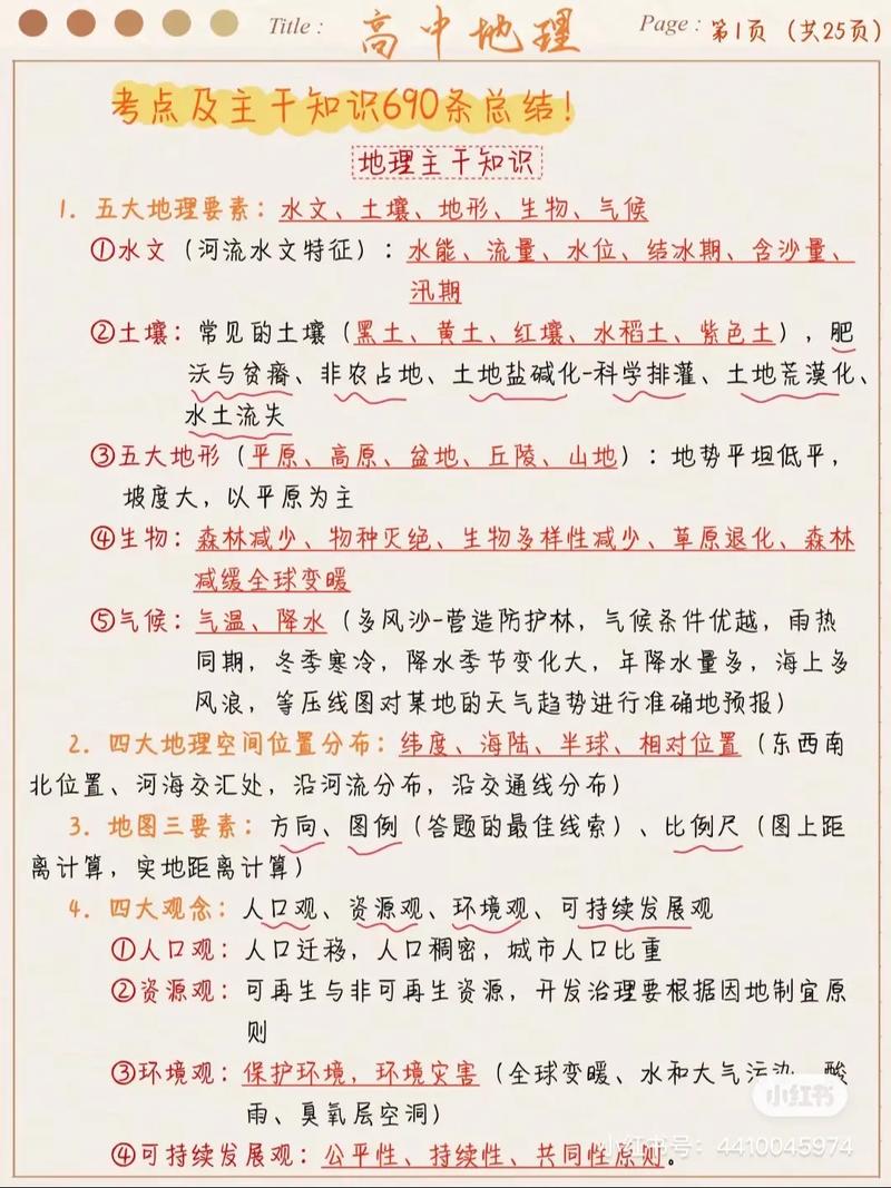 高中地理常识有哪些必备要点？-图2