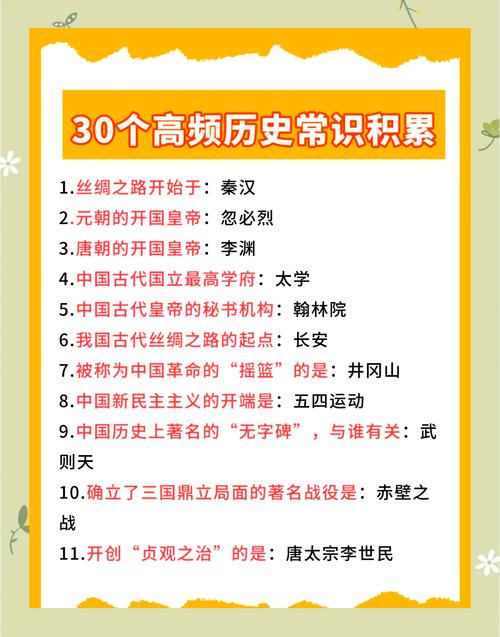 事业单位考试历史常识考哪些重点?-图1 事业单位考试历史常识考哪些重点?-图1