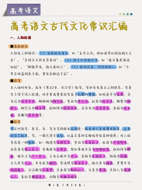 高考语文文学常识有哪些重点要掌握？-图3