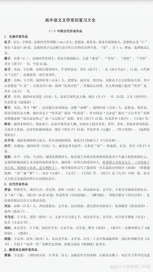 高中语文文学常识怎么高效积累？-图2