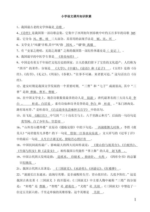 小学语文常识积累大全-图2