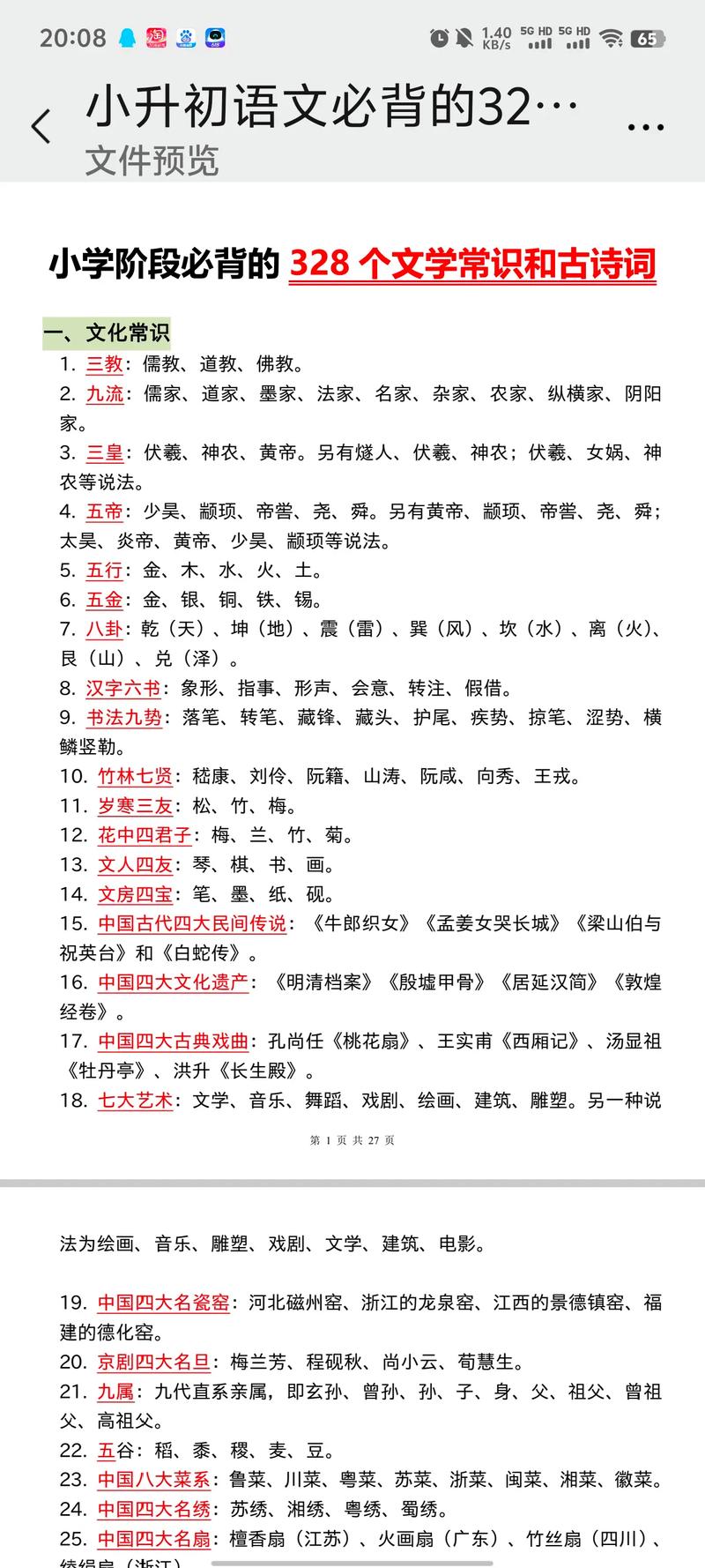 文学常识积累小升初-图2