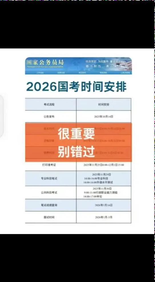 2026国考省考时间-图3