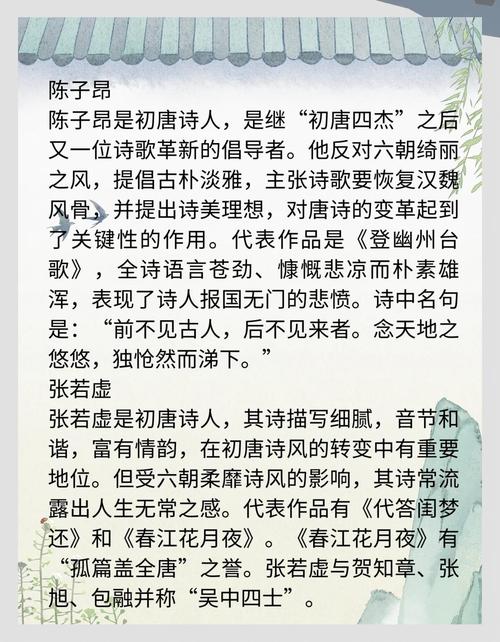 唐朝文学常识视频中，哪些核心知识点最值得深入探讨？-图2