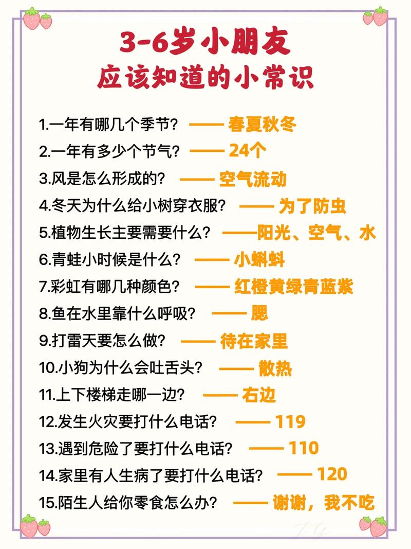 儿童生活常识大全，哪些关键知识点能守护孩子日常安全与健康？-图2
