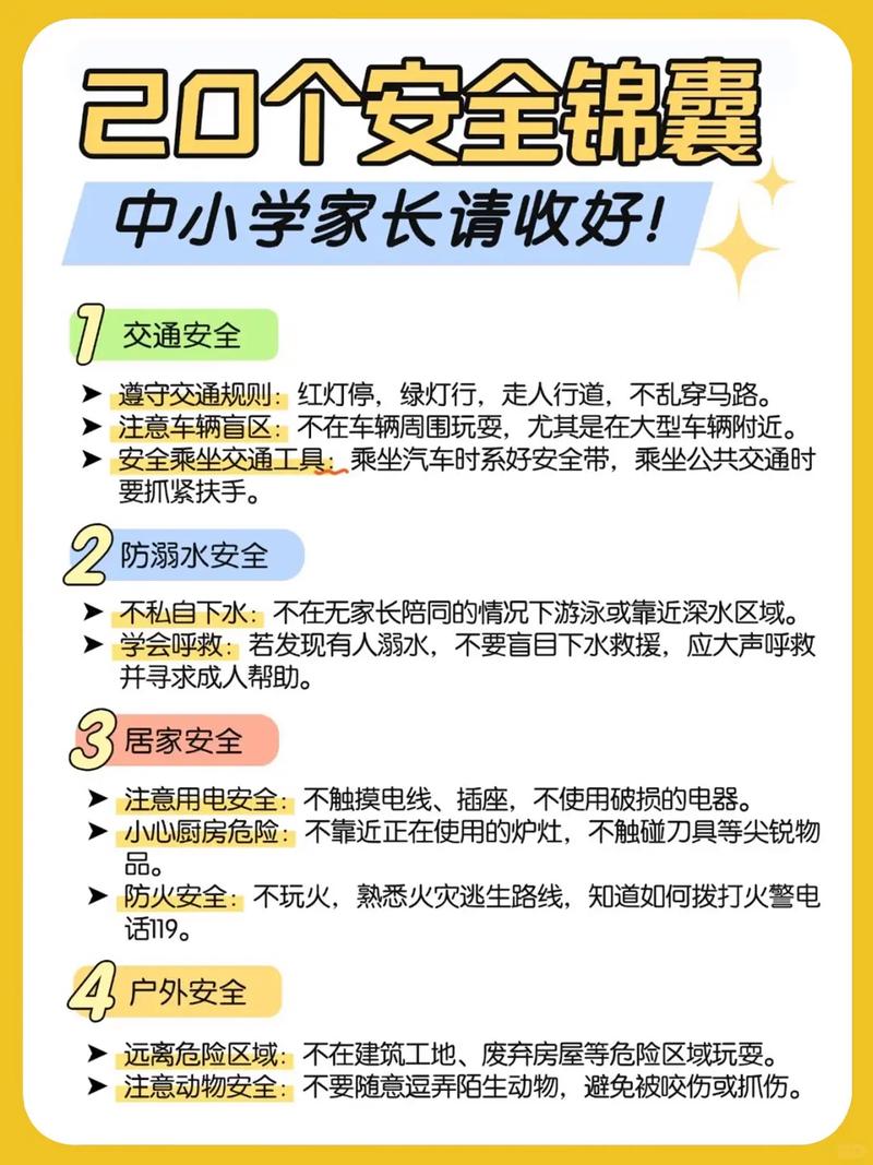 小学安全常识图片如何助力儿童掌握关键防护技能？-图2