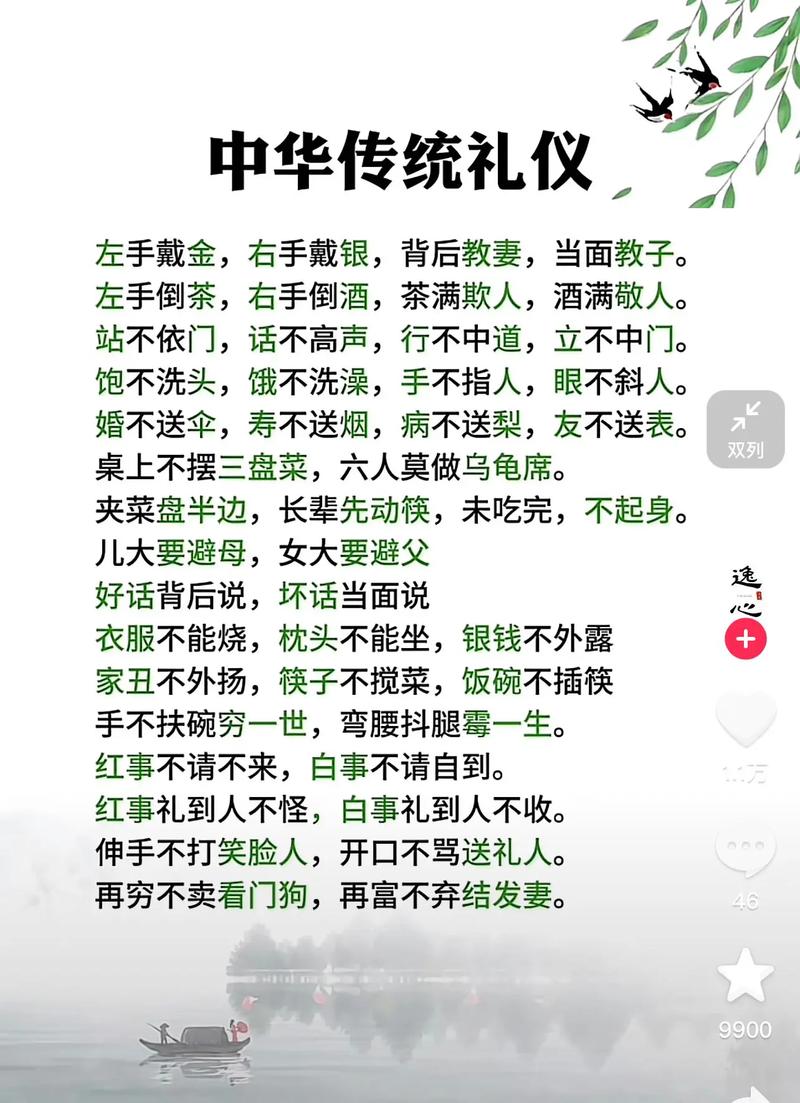 古代礼仪文化常识中,哪些核心规范至今仍深刻影响着我们的社交行为?-图3 古代礼仪文化常识中,哪些核心规范至今仍深刻影响着我们的社交行为?-图3