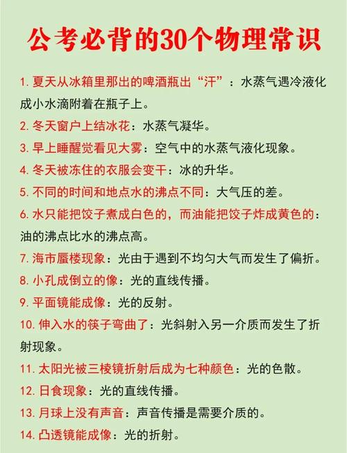 公务员考试物理常识-图1