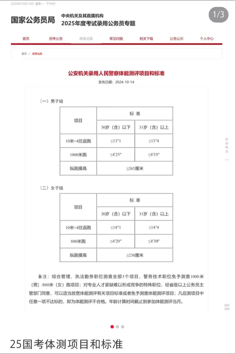 国考公安体能测试内容-图1 国考公安体能测试内容-图1
