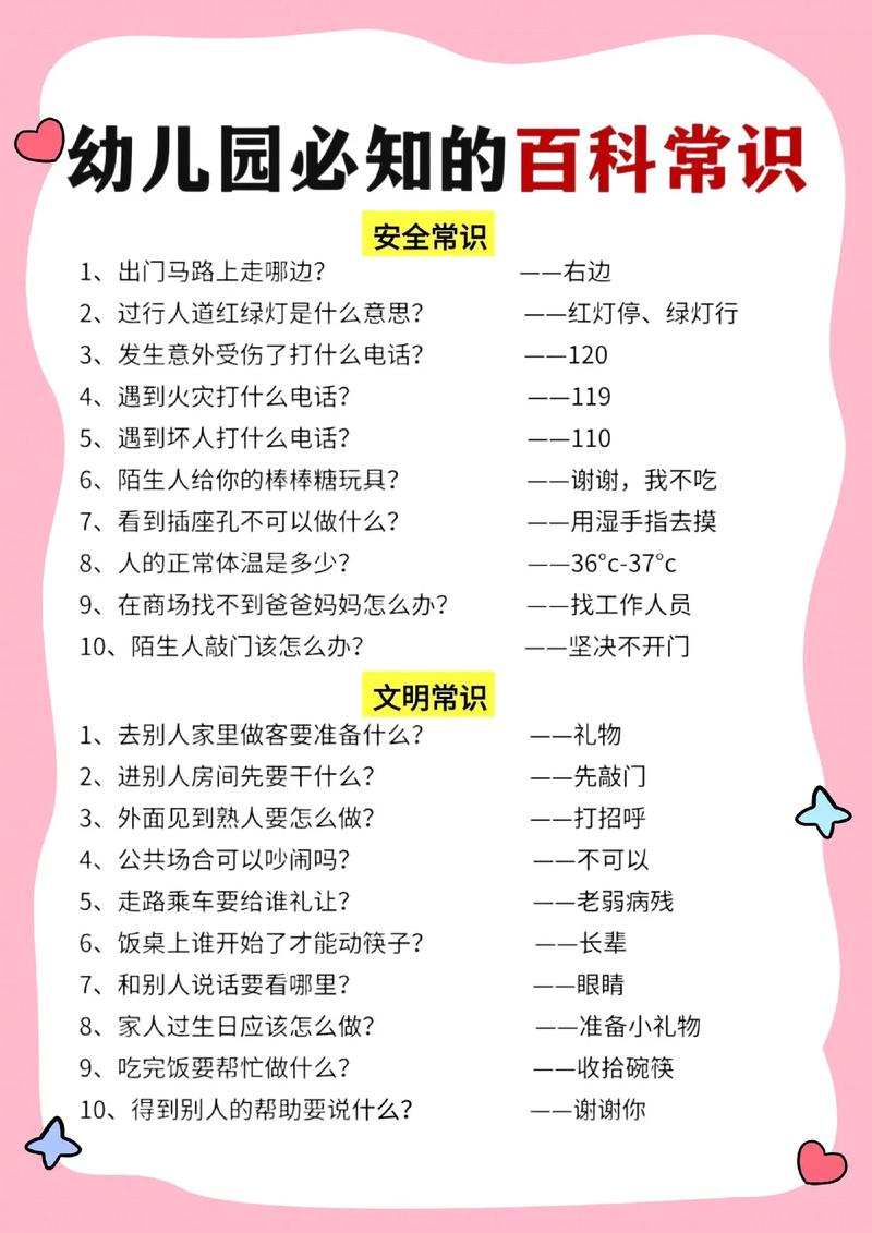 幼儿日常生活小常识-图1