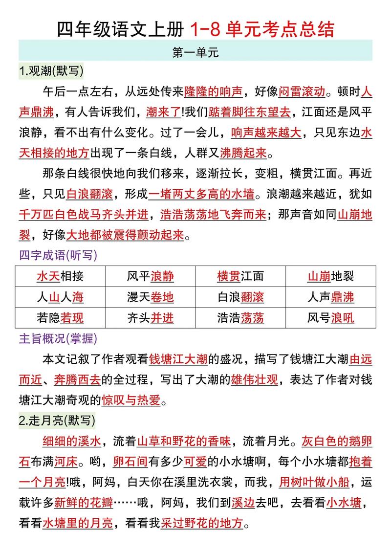 小学四年级语文常识学习有哪些关键重点和常见误区？-图1