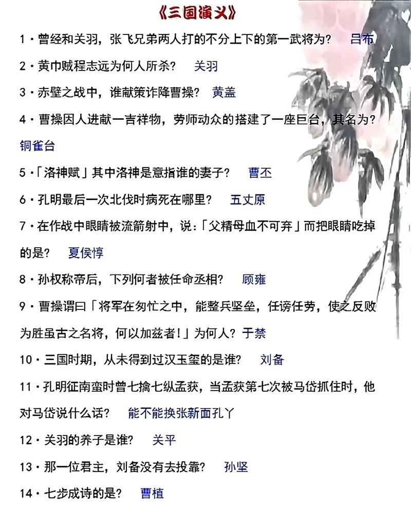 三国演义的文学常识-图2