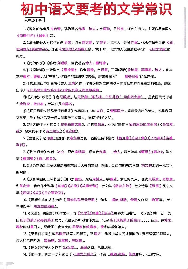 初中文化常识学习中，学生如何高效掌握跨学科知识点并应用于实际？-图3