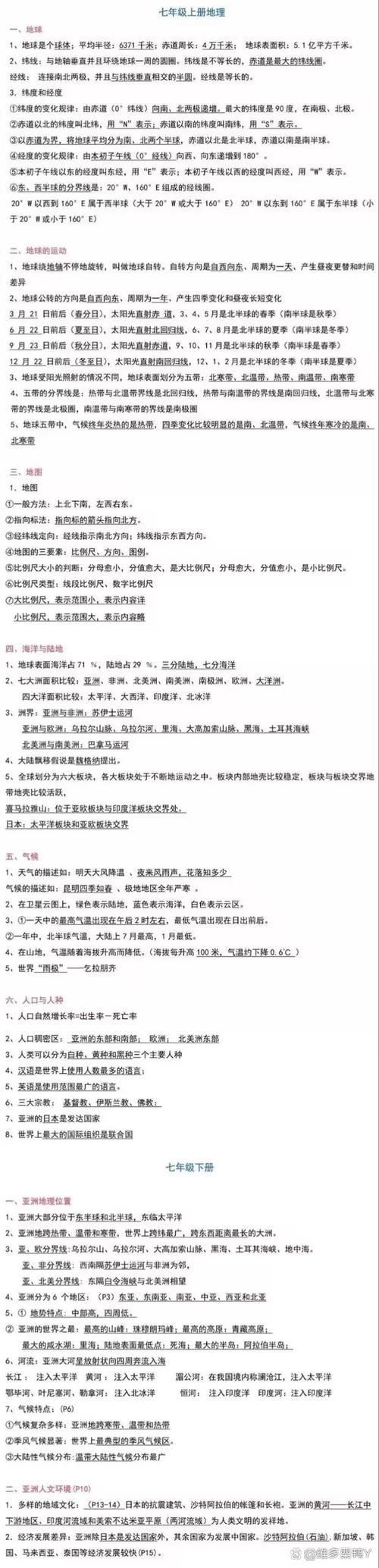 初中地理必备常识具体包含哪些核心知识点？如何高效掌握这些关键内容？-图1