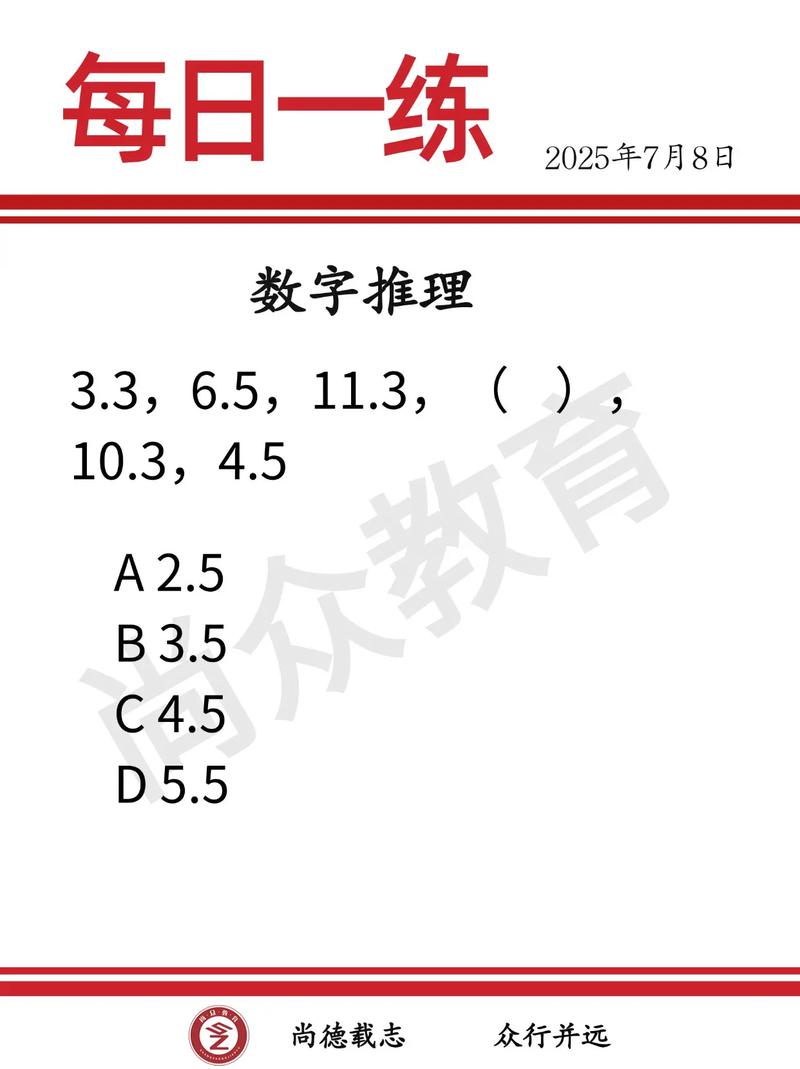 国考行测数字推理题有何解题技巧与备考策略？-图1